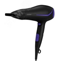 Фен KT-3230-1, мощность 2200 Вт, цвет черно-фиолетовый KITFORT КТ-3230-1