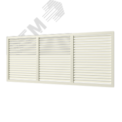 Экран радиаторный из ПВХ профиля 600х1500, цвет Слоновая кость ERA П60150Р сл.кость