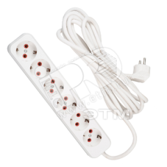 Удлинитель 6х5м с заземлением Lezard 720-0605-601