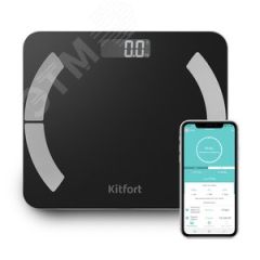 Весы напольные KT-814, цвет черный KITFORT КТ-814