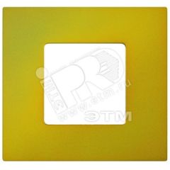 Рамка-декор на 2 поста для 2700620-03., S27Pl, Артик жёлтый Simon 2700627-081