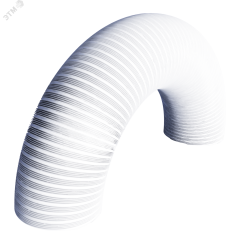 Воздуховод гофрированный из алюминиевой фольги с покрытием, L до 3,15 м, D135, цвет Белый ERA 13,5VA white