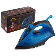 Утюг MA-047 на 2200 Вт, подошва - стальная, цвет синий Матрена 006390