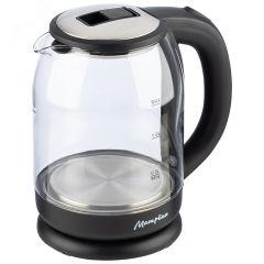 Чайник электрический стеклянный MA-154 на 1.8 л, цвет черный Матрена 105227