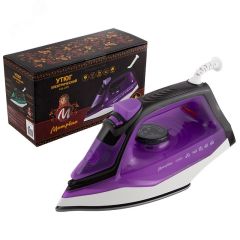 Утюг MA-045 на 2200 Вт, подошва - тефлоновая, цвет фиолетовый Матрена 006386