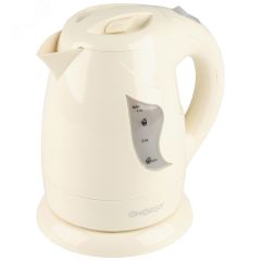 Чайник E-209 на 1 л, основание - диск, цвет бежевый Energy ВиК 153111