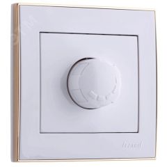 Диммер RAIN 1000Вт белый с боковой вставкой золото Lezard 703-0226-157