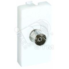 Connect Плата с разъемом TV мама пайка 225х45мм белый Simon K102B-9