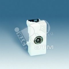 Розетка TV узкая, пайка, S27, белый Simon 27475-34