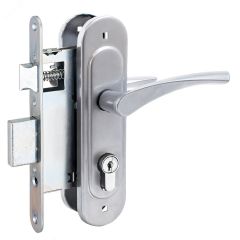 Замок врезной Птимаш ЗВ4-307 хром  с/руч ПТК 11693