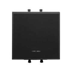 Инвертор одноклавишный модульный, &quot;Avanti&quot;, &quot;Черный матовый&quot;, 2 модуля