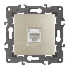 Розетка RJ45, Эра Elegance, шампань, 14-3107-04 ЭРА Б0034305