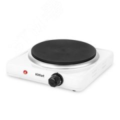 Плита элеKTрическая KT-172, мощность 1500 Вт, цвет белый KITFORT КТ-172