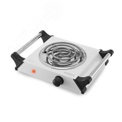 Плита элеKTрическая KT-182, мощность 1000 Вт, цвет черно-белый KITFORT КТ-182