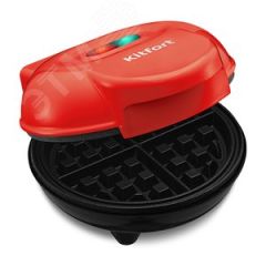 Вафельница KT-3614-1, мощность 550 Вт, цвет красный KITFORT КТ-3614-1