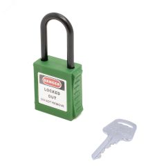 Замок безопасности навесной нейлоновая дужка BD-G14 Green ПТК 10298