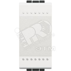 LivingLight Выключатель с винтовыми клеммами 1 модуль белый BTicino N4001N