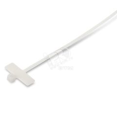 Стяжка нейлоновая неоткрывающаяся безгалогенная 200x2.5мм полиамид 6.6 площадка для маркера (100шт) Hyperline 16068