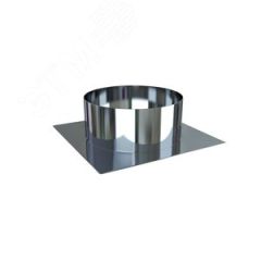 Плоское основание для турбодефлектора из нержавеющей стали D150 295x295 ERA ТДПО-150н