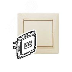 VALENA Розетка компьютерная RJ45х1 в рамку UTP слоновая кость Daccord/Legrand 695624