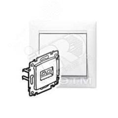 VALENA Розетка компьютерная RJ45х1 в рамку UTP белая Daccord/Legrand 694286