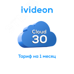 Тариф для видеокамеры Ivideon, Nobelic Cloud 30 на 1 камеру 1 месяц Ivideon 00-00009410