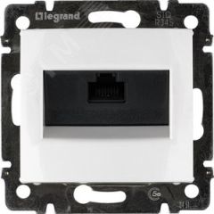 VALENA Розетка компьютерная RJ45х1 UTP белая Daccord/Legrand 774230