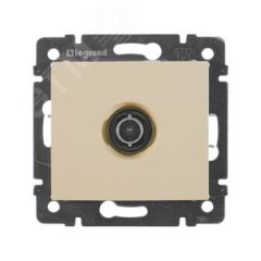 VALENA Розетка телевизионная TV звезда в рамку слоновая кость 1.5дБ Daccord/Legrand 774329