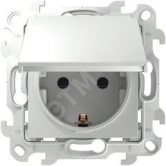 Розетка 2К+З Schuko IP44, белый Simon 2450448-030