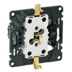 Valena IN MATIC Розетка силовая двойная 2х2К+З 16А 250В со шторками безвинтовые зажимы LEGRAND 753031