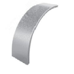 Крышка угла внешнего плавного 90 град. к лотку 300, толщ. 0,7 мм, Сендзимир цинк OSTEC 023530
