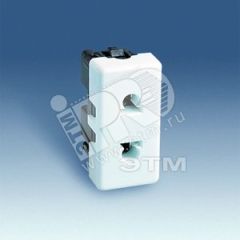 Розетка 2P евро-американская, узкая, 16А 250В, S27, белый Simon 27438-34