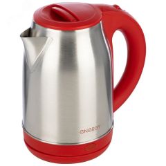 Чайник стальной E-201 на 1.8 л, основание - диск, цвет красный Energy ВиК 164125