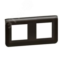 Рамка Mosaic 2x2 модуля - матовая черная LEGRAND 079044L