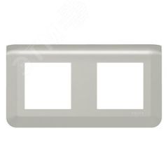 Рамка Mosaic 2Х2 модуля - алюминий LEGRAND 079304L