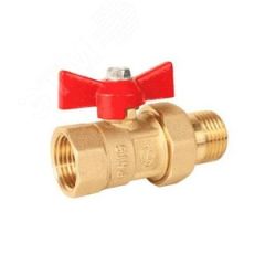 Кран шаровой Ду25 Ру16 В/американка бабочка, латунный ГАЛЛОП 103264