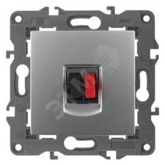 Розетка аудио, Эра Elegance, алюминий, 14-3111-03 ЭРА Б0034322