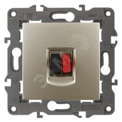 Розетка аудио, Эра Elegance, шампань, 14-3111-04 ЭРА Б0034323