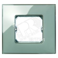 Neos Рамка 2 пост дымчатое стекло Simon 27772-34