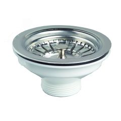 Выпуск для мойки чаша D90 мм из нержавеющей стали WIRQUIN 30717335