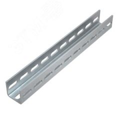 Швеллер 50х50х2,5 L1000 мм тройная перфорация КМ-профиль LO0934