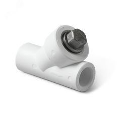 Фильтр сетчатый 40 мм полипропиленовый ВВ Белый PRO AQUA PA440014