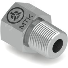 Адаптер с внутренней и наружной резьбами Р660, 1/4'NPT, М10х1,5, AISI 316L Метакам Р660-ВАМ10В