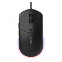 Мышь проводная 800-6400 dpi, подсветка RGB, 1.8 м, черный Dareu LM121 Black