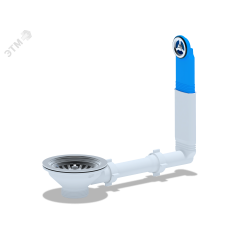 Перелив для мойки 3 1/2' с круглым вертикальным корпусом АНИ пласт N320