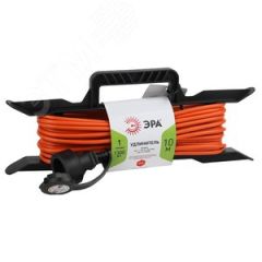 Удлинитель силовой UFx-1-2x0.75-10m-IP44 на рамке б/з 1 гн 10м ПВС 2x0.75 UFx-1-2x0.75-10m-IP44 ЭРА Б0046820