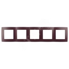 Рамка на 5 постов, Эра12, бордо, 12-5005-25 ЭРА Б0019422
