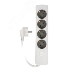 Удлинитель ET-04-140W (4 x 1,4) заземл., выкл.  JAZZway JazzWay 5051799