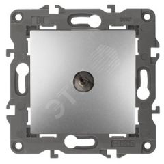 Розетка TV проходная, Эра Elegance, алюминий, 14-3102-03 ЭРА Б0034298