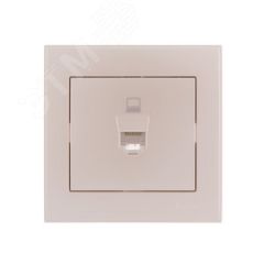 Розетка RAIN компьютерная жемчужно-белый перламутр Lezard 703-3030-139